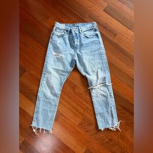 Levi's Light Blue Distressed Women's Jeans